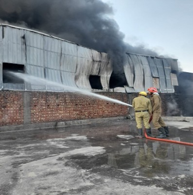 Fire breaks out in factory at Delhi's Bawana