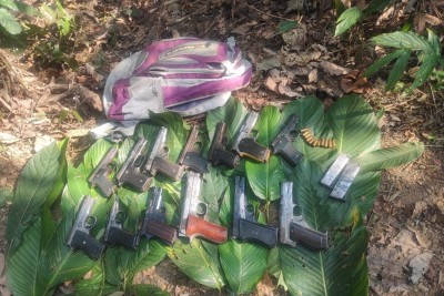 Cache of arms, ammunition recovered in Manipur Cache of arms, ammunition recovered in Manipur