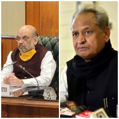 Gehlot offers charter plane for Shah to come and check crime record in Raj Gehlot offers charter plane for Shah to come and check crime record in Raj