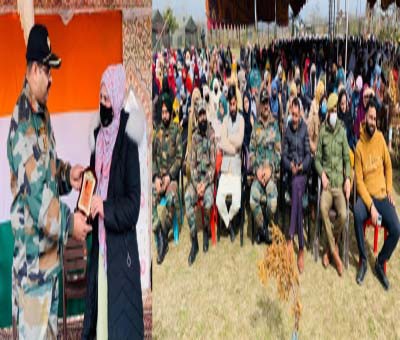 Kunzer Army Camp holds event for J&K girls on Int'l Women's Day Kunzer Army Camp holds event for J&K girls on Int'l Women's Day