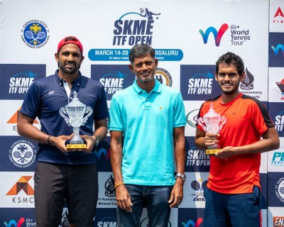 Arjun Kadhe wins singles title at SKME ITF Open Arjun Kadhe wins singles title at SKME ITF Open