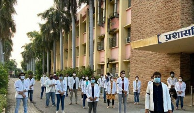 Upset over video made by UP cop's brother, medical students protest