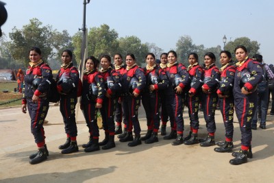 BSF's 36 women bikers begin their drive from Delhi to Kanyakumari