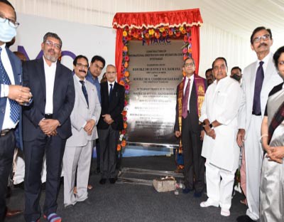 CJI lays foundation stone for IAMC building in Hyderabad CJI lays foundation stone for IAMC building in Hyderabad