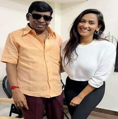 Happy to work with 'legendary' Vadivelu, says actress Sanjana