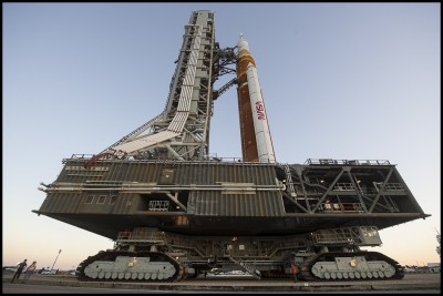 NASA's Artemis 1 mega SLS moon rocket makes public debut NASA's Artemis 1 mega SLS moon rocket makes public debut