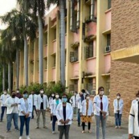 Upset over video made by UP cop's brother, medical students protest