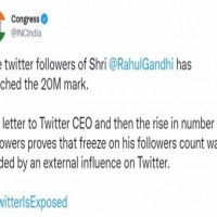 Rahul's Twitter follower count was guided by external forces: Cong