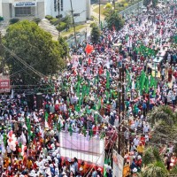 Tribal party's mega rally rocks Tripura politics