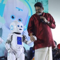 Trailer of K.S. Ravikumar-starrer 'Koogle Kuttappa' presented to a robot