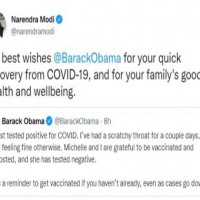 PM Modi wishes Obama quick recovery from Covid