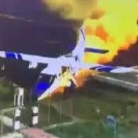 Dornier catches fire while landing in Kanpur, crew safe