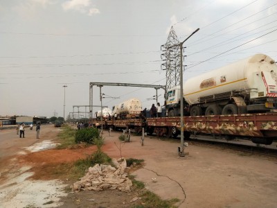 Oxygen Express on way from Odisha to Telangana Oxygen Express on way from Odisha to Telangana