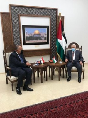 Egypt's FM meets Abbas to discuss situation in Palestine Egypt's FM meets Abbas to discuss situation in Palestine