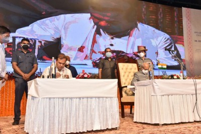 Himanta Biswa Sarma sworn-in as 15th Assam CM Himanta Biswa Sarma sworn-in as 15th Assam CM