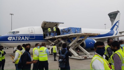 First consignment of Sputnik V arrives in Hyderabad First consignment of Sputnik V arrives in Hyderabad