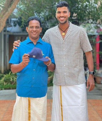 Sundar's father stays away from him to cut Covid risk to son Sundar's father stays away from him to cut Covid risk to son