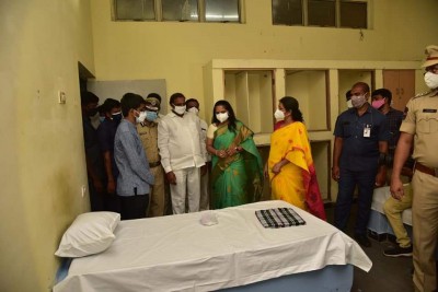 200-bed Covid isolation centre opened in Hyderabad 200-bed Covid isolation centre opened in Hyderabad