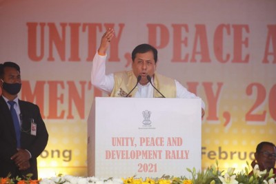 BJP-led alliance will form govt in Assam again: Sonowal BJP-led alliance will form govt in Assam again: Sonowal