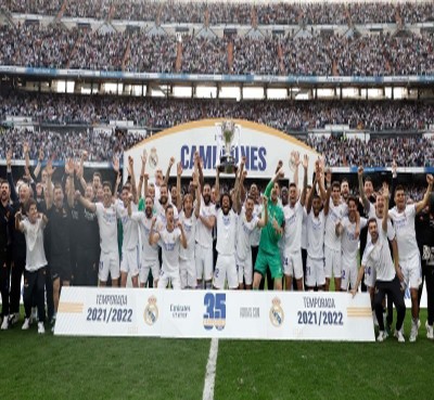 Real Madrid claim their 35th La Liga title; Alaves grab lifeline Real Madrid claim their 35th La Liga title; Alaves grab lifeline