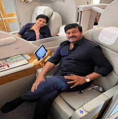 Chiranjeevi takes a break before he resumes upcoming shooting schedules Chiranjeevi takes a break before he resumes upcoming shooting schedules
