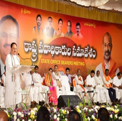 People of Telangana want double-engine growth, says Nadda People of Telangana want double-engine growth, says Nadda