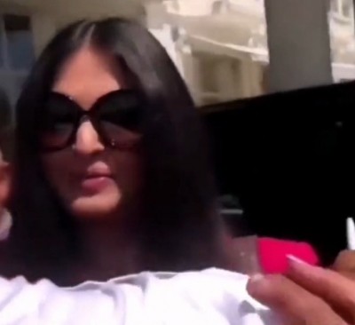Aishwarya Rai Bachchan gets a surprise hug by fan at Cannes Film Festival Aishwarya Rai Bachchan gets a surprise hug by fan at Cannes Film Festival