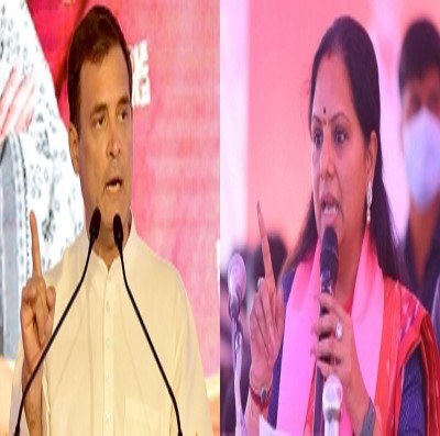 As Rahul arrives in Telangana, Kavitha poses questions As Rahul arrives in Telangana, Kavitha poses questions