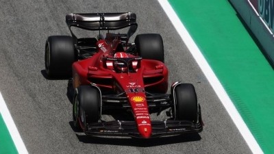 Spanish GP: Leclerc leads Mercedes' Russell and Hamilton in second practice Spanish GP: Leclerc leads Mercedes' Russell and Hamilton in second practice