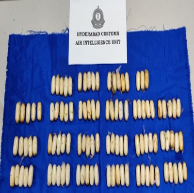 Another drug haul at Hyderabad Airport, heroin worth Rs 11.53 crore seized Another drug haul at Hyderabad Airport, heroin worth Rs 11.53 crore seized