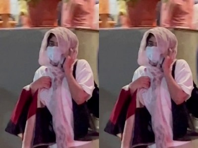Pics of Sai Pallavi watching movie in disguise go viral Pics of Sai Pallavi watching movie in disguise go viral