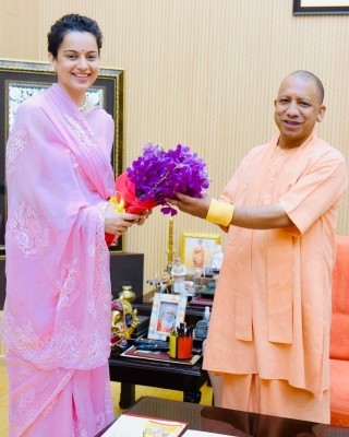 Kangana feels 'inspired' after meeting UP CM Yogi Adityanath Kangana feels 'inspired' after meeting UP CM Yogi Adityanath