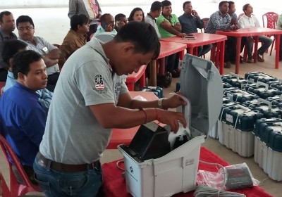 Hectic preparations ahead of by-polls in Tripura Hectic preparations ahead of by-polls in Tripura