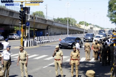 Five-tier security in Chennai ahead of PM's visit Five-tier security in Chennai ahead of PM's visit