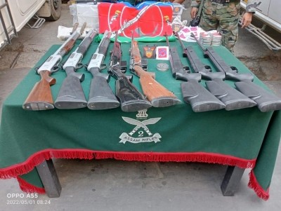 Arms haul seized in Mizoram, 4 held Arms haul seized in Mizoram, 4 held