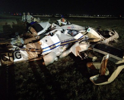 Two killed in chopper crash at Raipur airport Two killed in chopper crash at Raipur airport