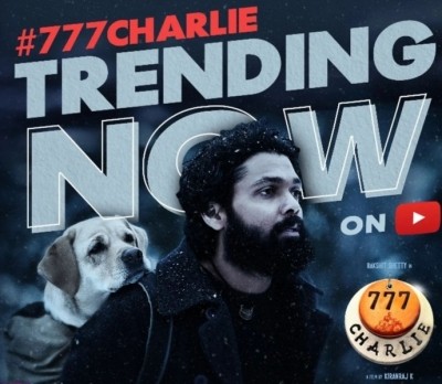 '777 Charlie' trailer crosses 1.30 crore views in 24 hours, film team rejoices '777 Charlie' trailer crosses 1.30 crore views in 24 hours, film team rejoices
