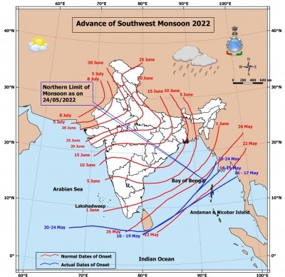 Conditions favour further advance of southwest monsoon: IMD Conditions favour further advance of southwest monsoon: IMD