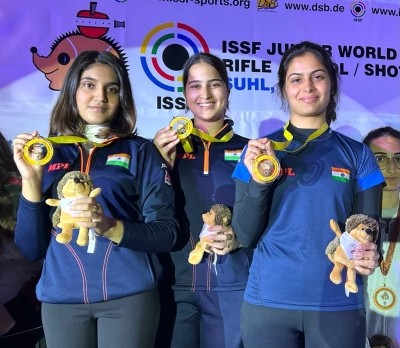 India's women Pistol shooters make it five out of five wins at Suhl Junior World Cup India's women Pistol shooters make it five out of five wins at Suhl Junior World Cup