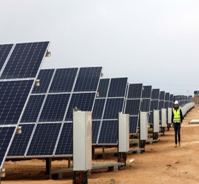 Solar power grid on break water comes up at Adani's Kattupalli Port Solar power grid on break water comes up at Adani's Kattupalli Port