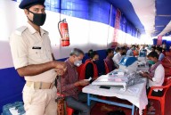 19.26% polling in Bihar, expected to pick up speed: Poll official 19.26% polling in Bihar, expected to pick up speed: Poll official