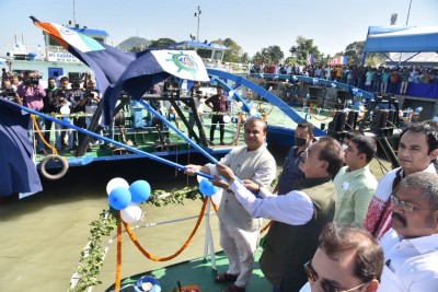 To ensure safety, Assam CM flags off 4 World Bank-funded catamaran vessels To ensure safety, Assam CM flags off 4 World Bank-funded catamaran vessels