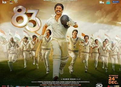 '83' poster: Ranveer leads the winning Indian team to glory