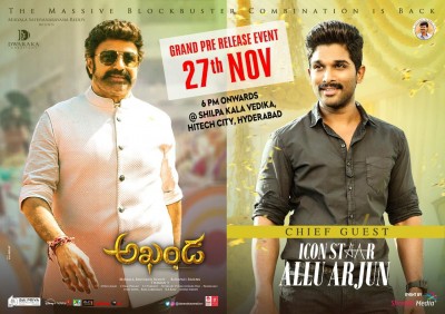 Allu Arjun to grace pre-release event of Nandamuri Balakrishna's upcoming movie 'Akhanda'