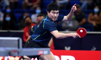 Spectator chants 'yellow banana' during Chinese star's TT match Spectator chants 'yellow banana' during Chinese star's TT match