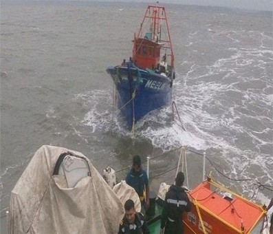 Three fishing trawlers from Karnataka seized in Goa Three fishing trawlers from Karnataka seized in Goa