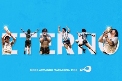Argentine World Cup team commemorates Maradona Argentine World Cup team commemorates Maradona