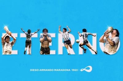 Argentine World Cup team commemorates Maradona