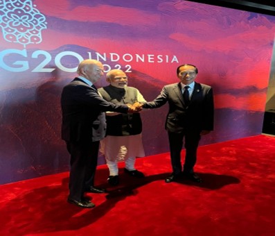 PM Modi interacts with world leaders at Bali G20 summit, shares pics PM Modi interacts with world leaders at Bali G20 summit, shares pics