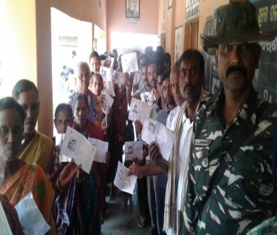 38.75% polling till 1 pm for Dhamnagar bypoll in Odisha 38.75% polling till 1 pm for Dhamnagar bypoll in Odisha